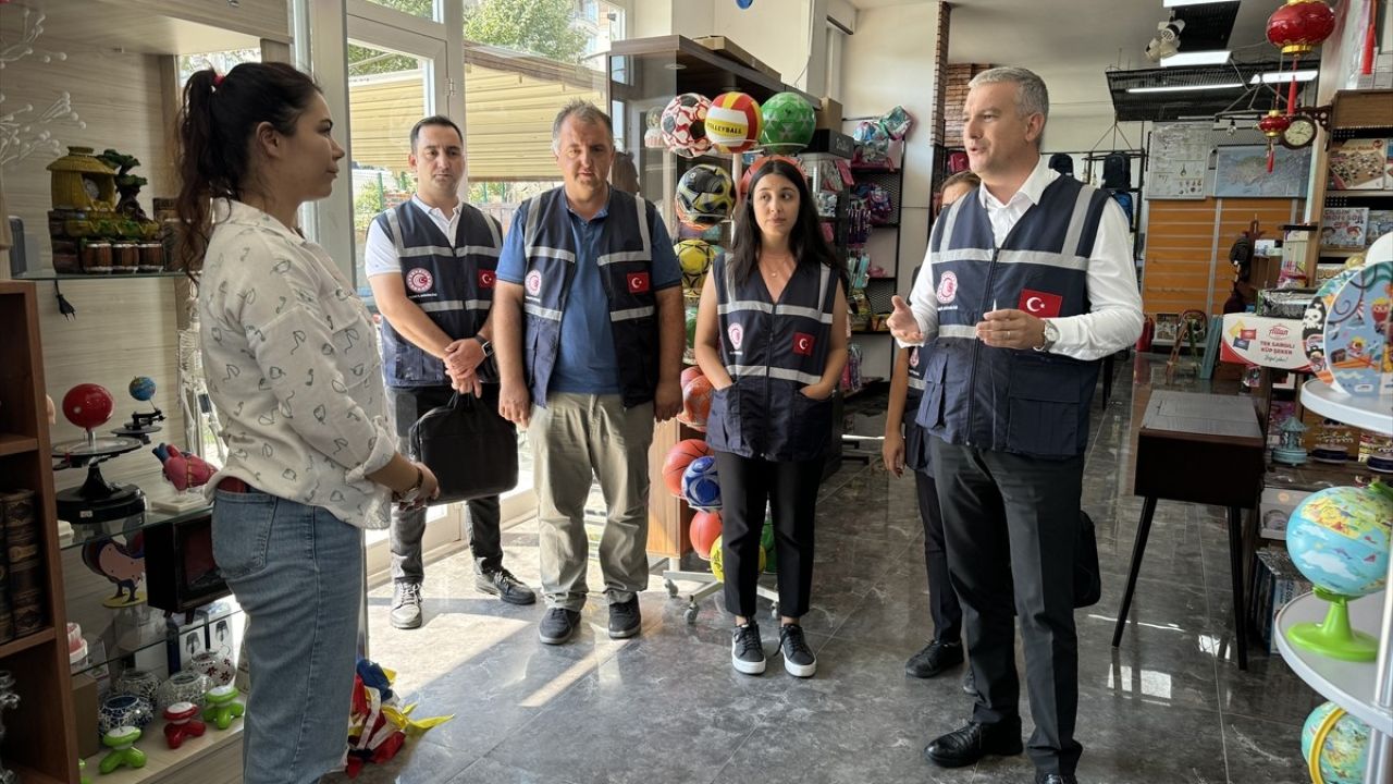 Tekirdağ'da Kırtasiye ve Zincir Marketlere Denetim Yapıldı