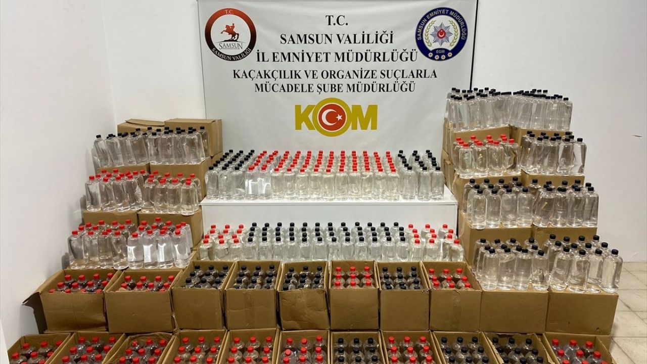 Samsun'da Kaçak Etik Alkol Operasyonu: 2.652 Litre Ele Geçirildi