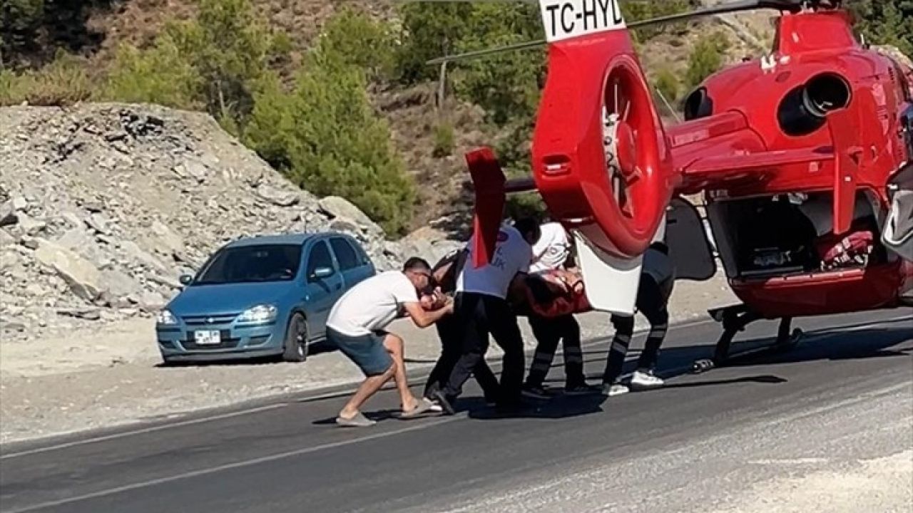 Antalya'da Kanyonda Düşen Tatilci İçin Ambulans Helikopter Sevk Edildi