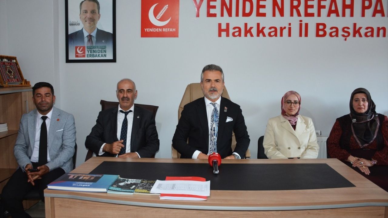 Yeniden Refah Partisi'nden Hakkari'de Gazze Mesajı