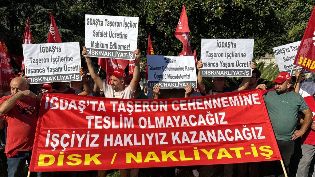 İGDAŞ Taşeron İşçileri İBB Önünde Eylem Düzenledi