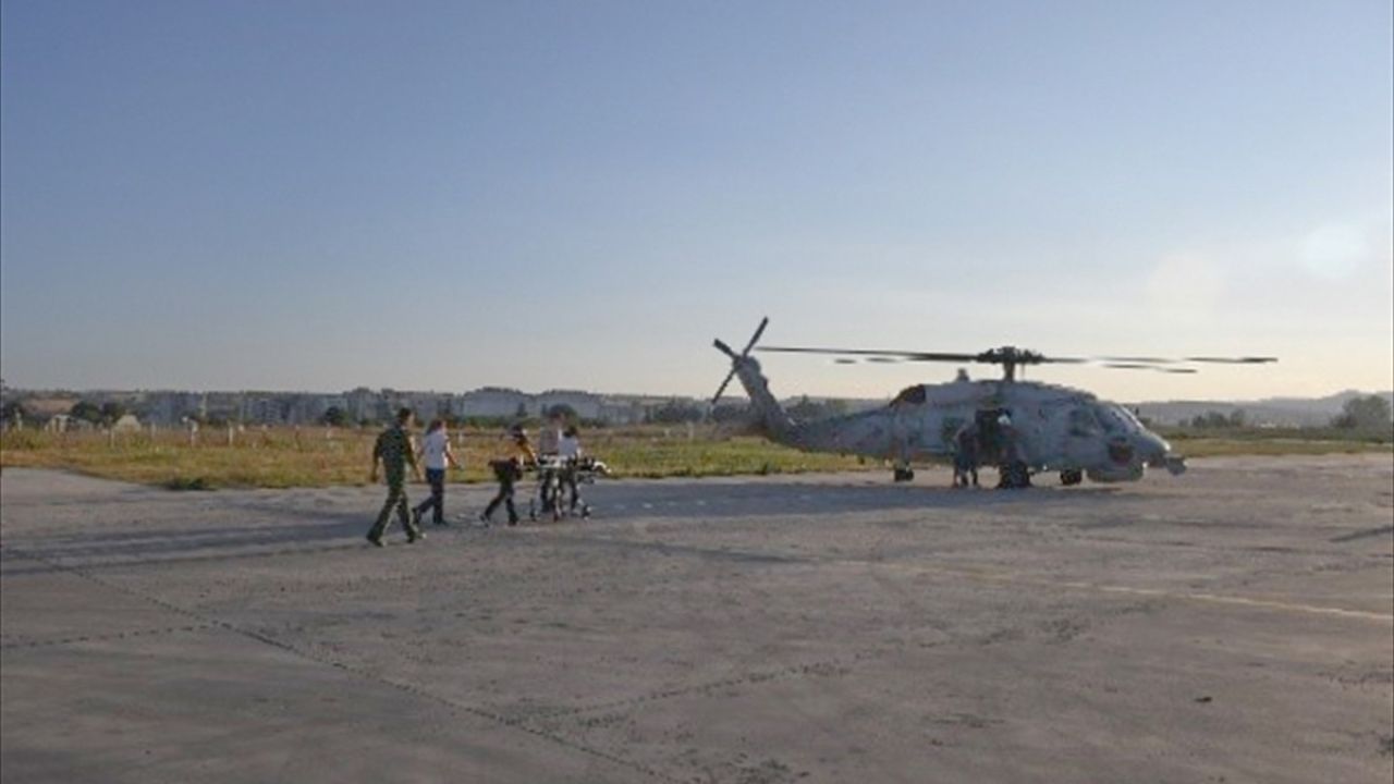 Gökçeada'dan Çanakkale'ye Helikopterle Kalp Krizi Nakli