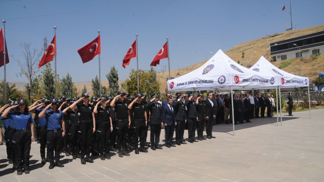 Şırnak'ta Şehit Polisler İçin Anma Töreni Düzenlendi