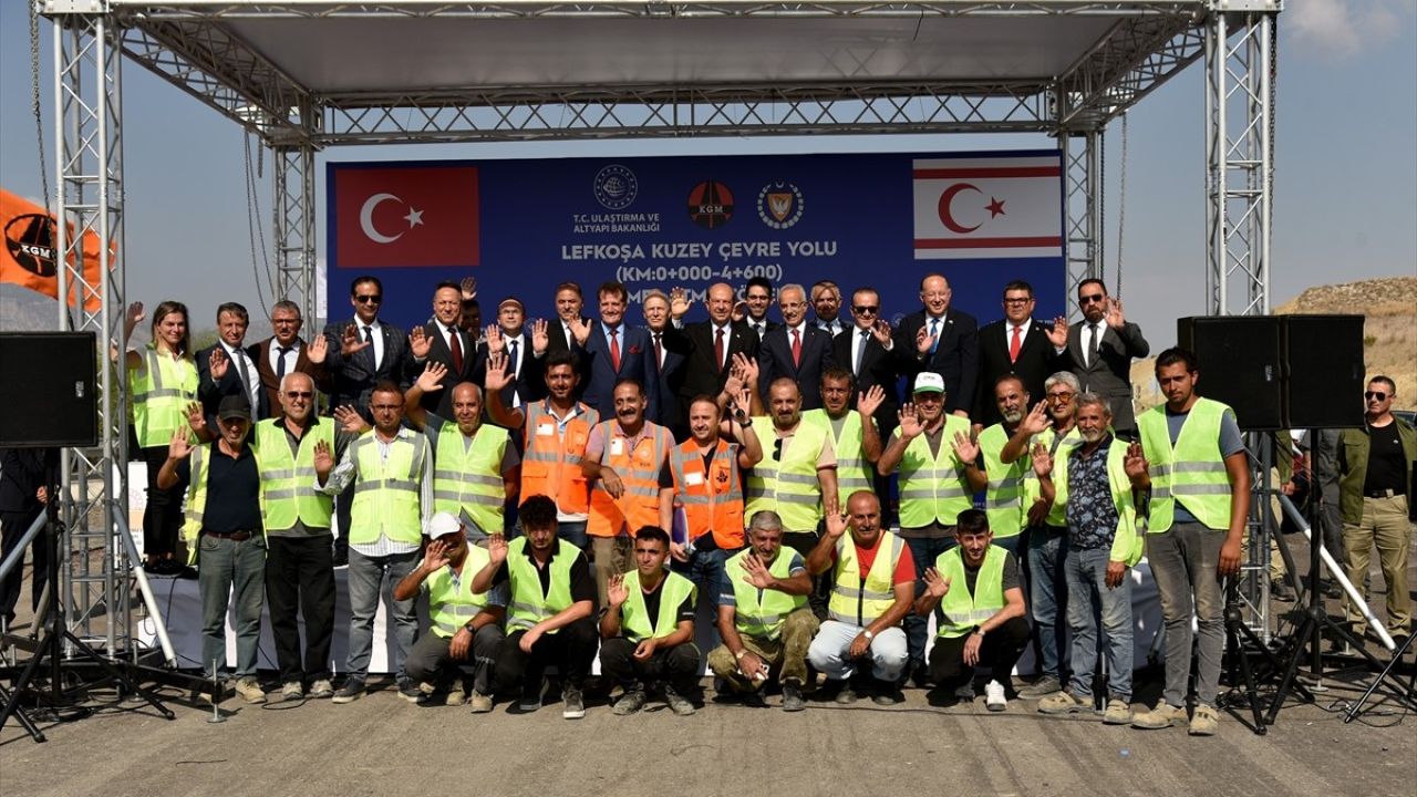 Lefkoşa Kuzey Çevre Yolu Temel Atma Töreni