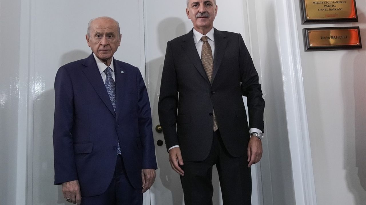 TBMM Başkanı Kurtulmuş'tan MHP Lideri Bahçeli'ye Ziyaret