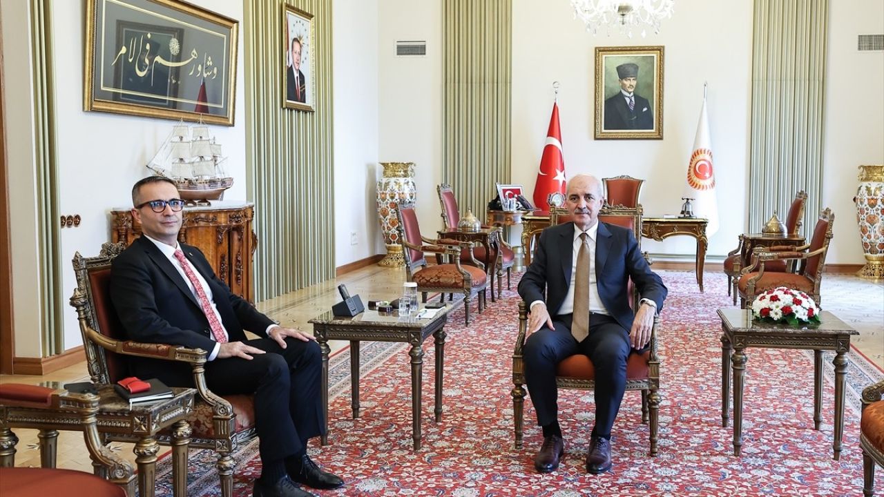 TBMM Başkanı Kurtulmuş, Yunus Emre Enstitüsü Başkanı Aliy'i Ağırladı