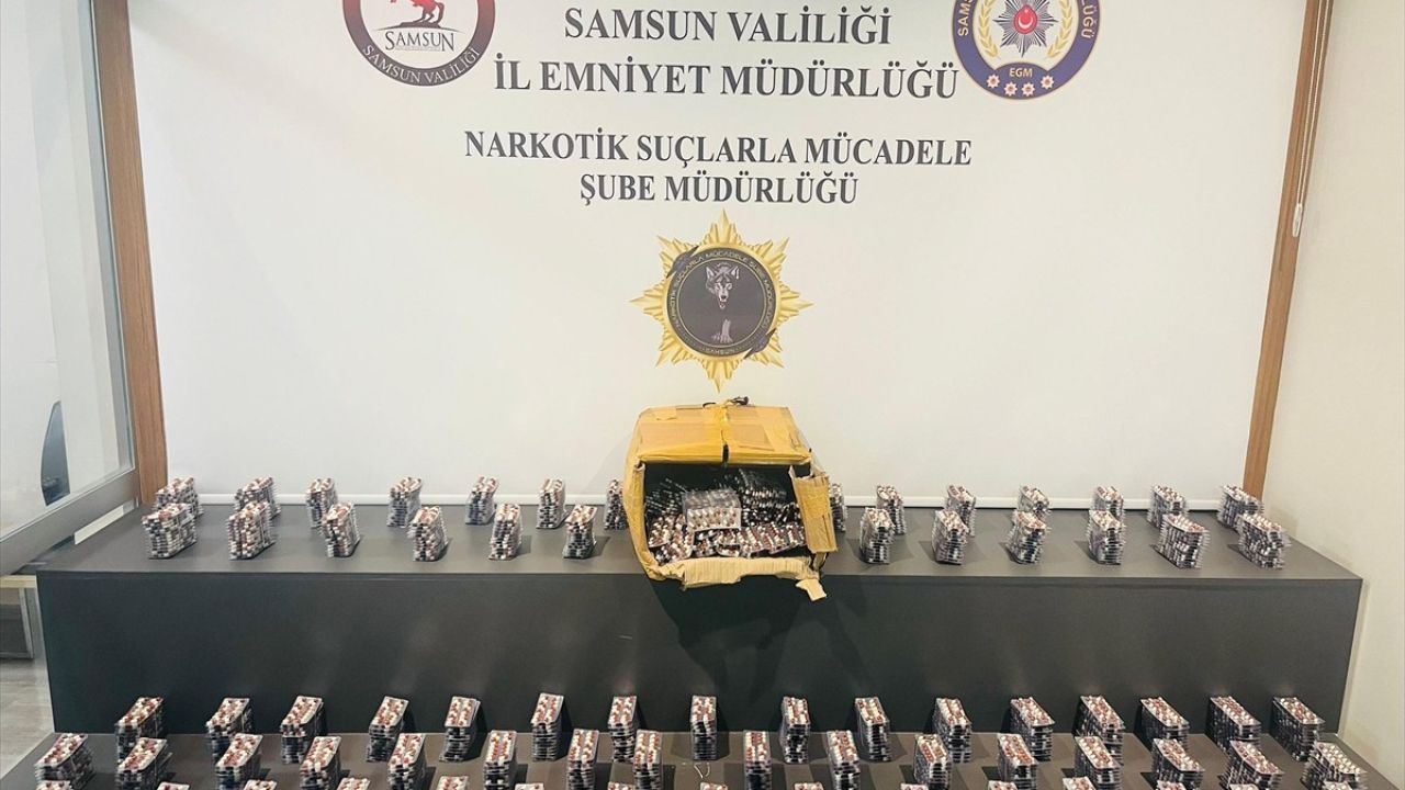 Samsun'da Dev Uyuşturucu Operasyonu: 15 Bin Sentetik Ecza Hapı Ele Geçirildi