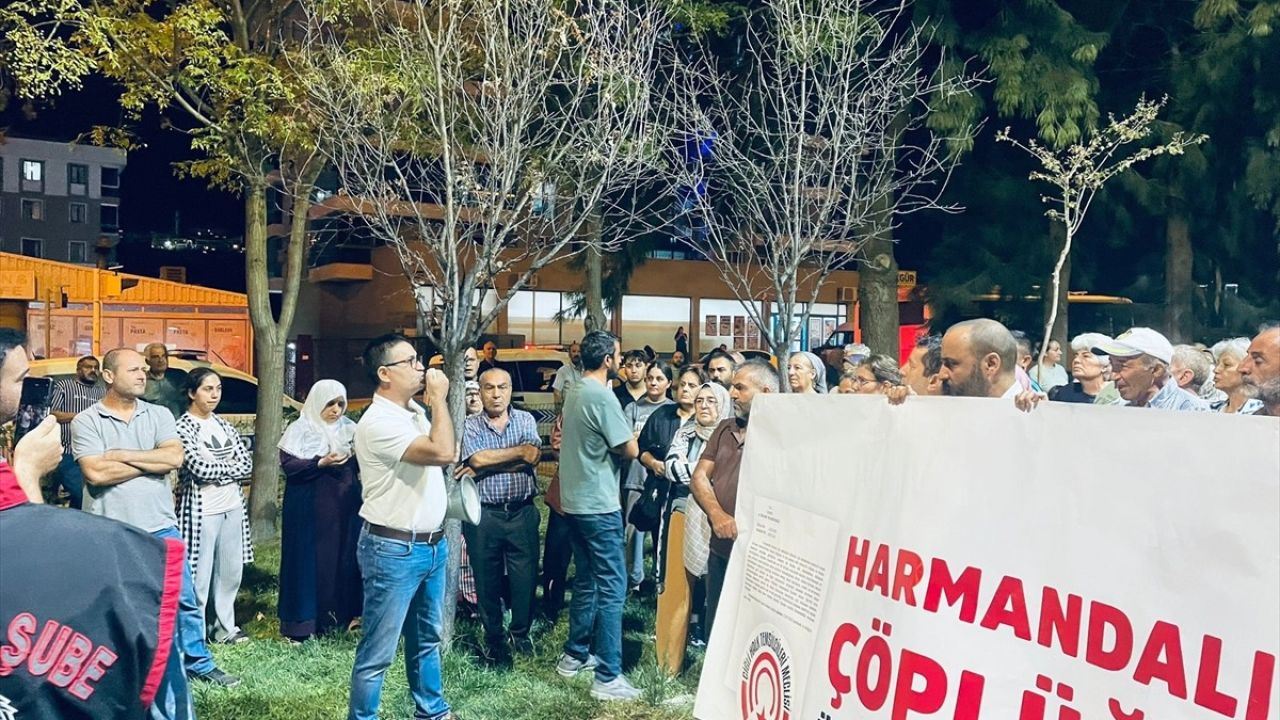 İzmir'de Harmandalı Atık Tesisi Protestosu