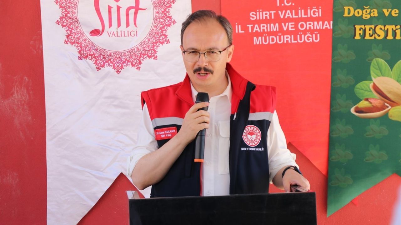 Siirt Fıstığı Doğa ve Kültür Festivali'nde Hasat Yapıldı