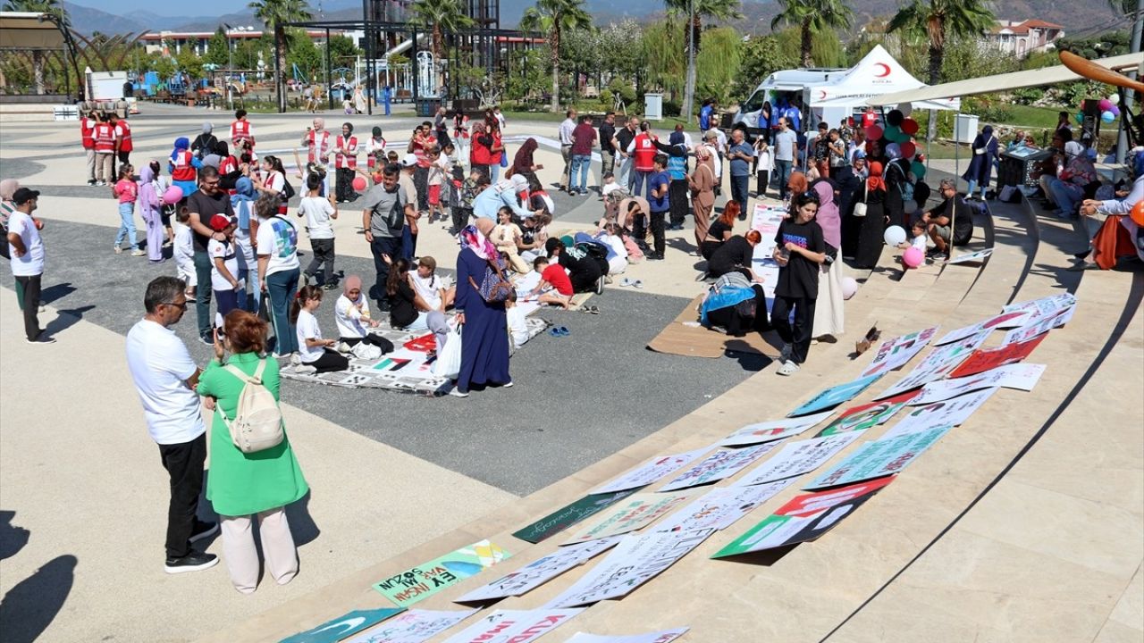 Muğla'da Filistinli Çocuklar İçin Sanat Etkinliği Düzenlendi