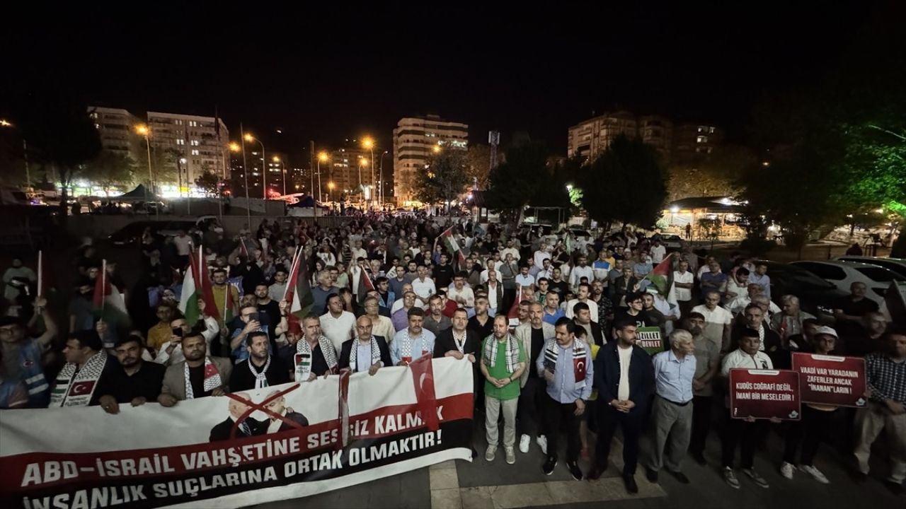 Şanlıurfa ve Çevresinde Filistin İçin Protesto Gösterileri Düzenlendi