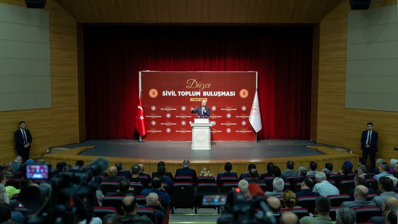 TBMM Başkanı Kurtulmuş'tan Düzce'de Sivil Toplum Vurgusu