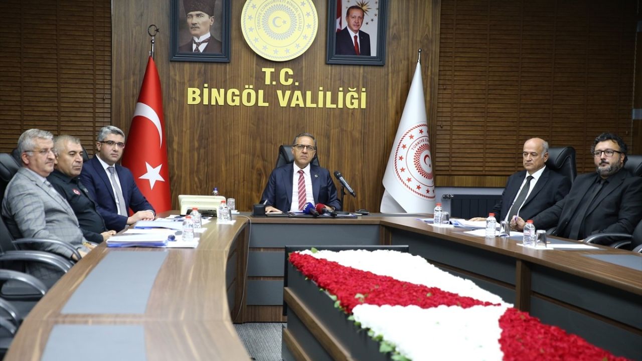 Bingöl'de Afet Risk Azaltma Planı Toplantısı