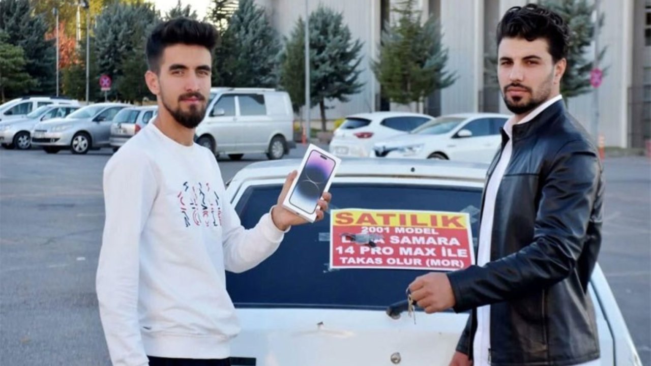 Telefon ile Araba Takasınıda Gördük! Kafa Kafaya Takas!