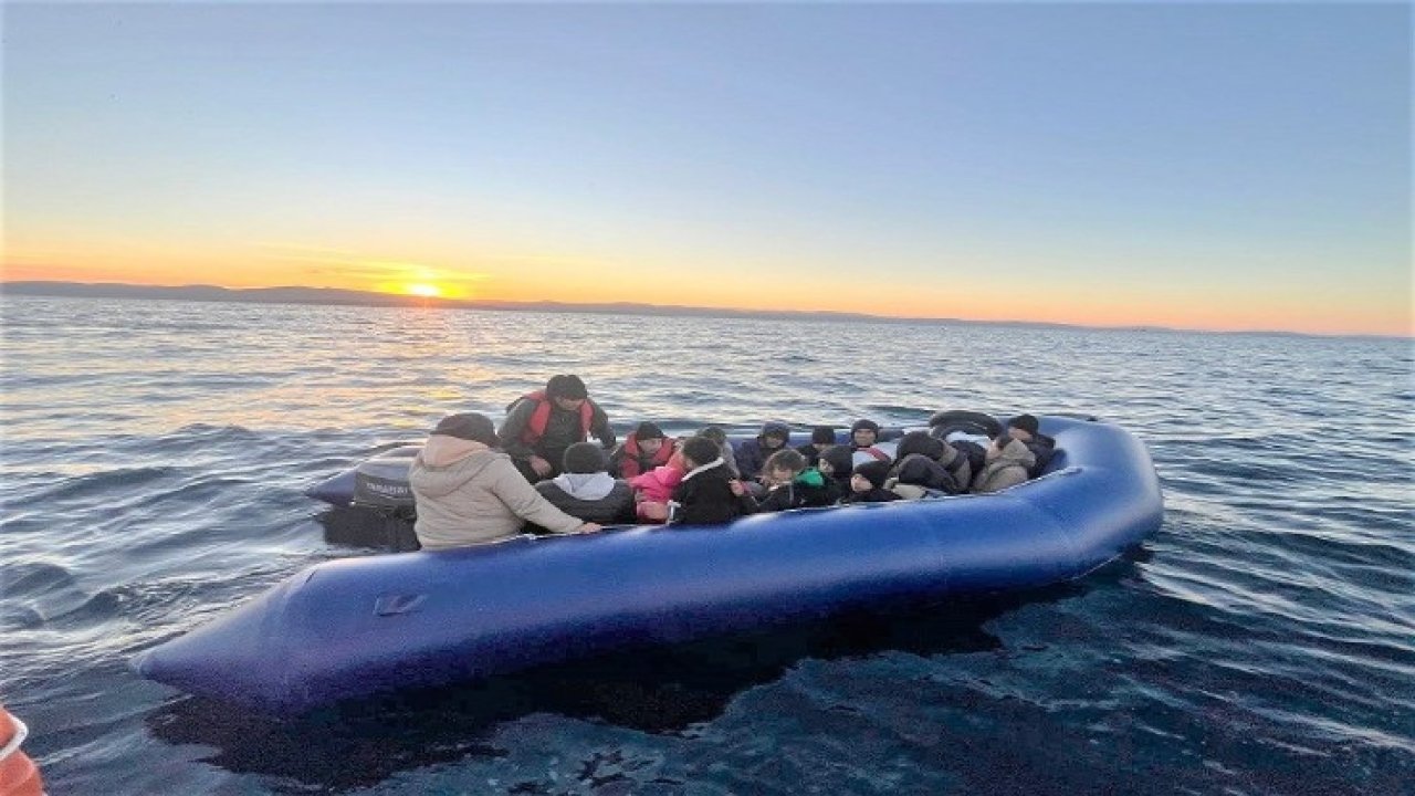 İzmir Açıklarında 47 Çocuk ve 63 Yetişkin Kurtarıldı, 99 Kaçak Göçmen Yakalandı!