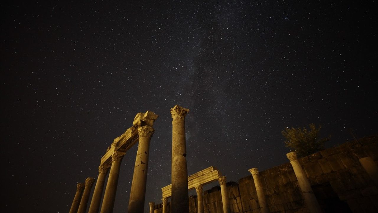 Kibyra Antik Kenti'nde Perseid Meteor Yağmuru Fırtınası