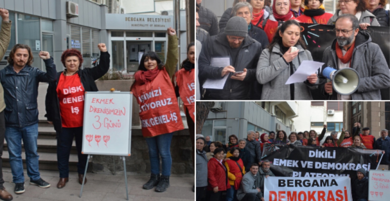 Bergama Belediyesi'nden işçilerin haksız yere işten çıkarıldığı iddia edildi