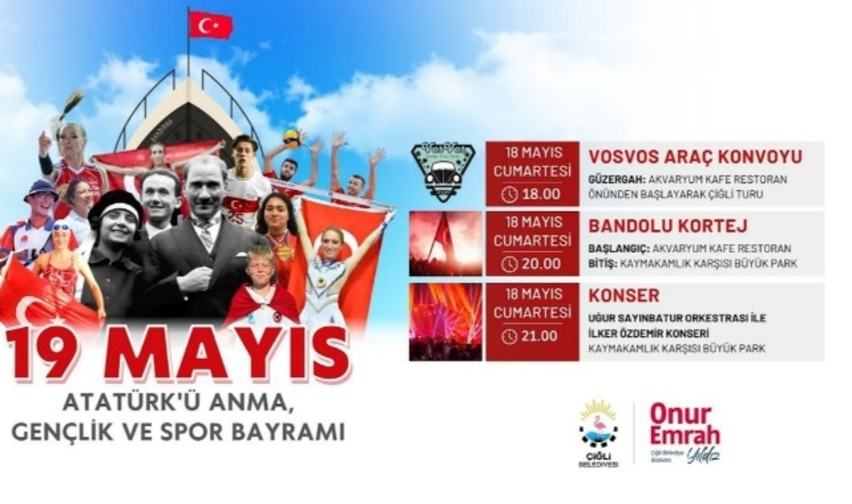 Çiğli Belediyesi'nin 19 Mayıs programı belli oldu