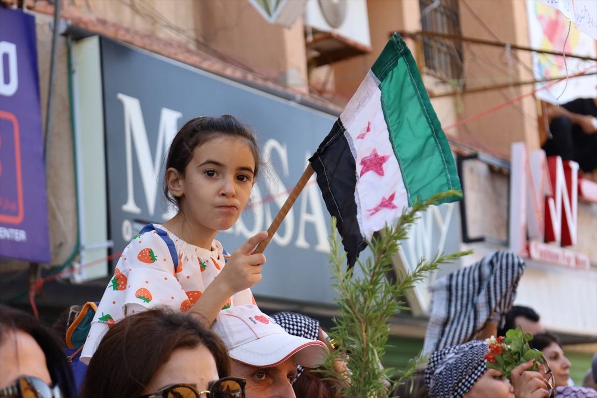 Suriye'nin güneyindeki Suveyda ilinde, Beşşar Esed rejimi karşıtı protestoların birinci yıl dönümü...