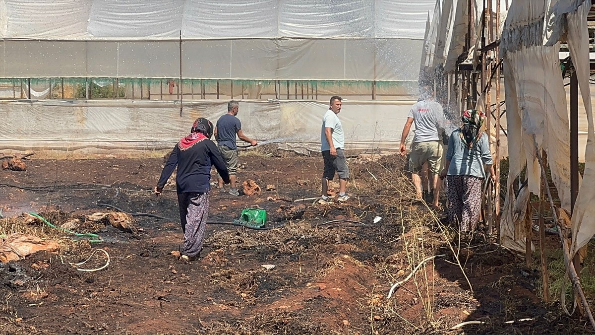  Antalya'nın Kepez ilçesinde çalılık alanda çıkan yangın söndürüldü.