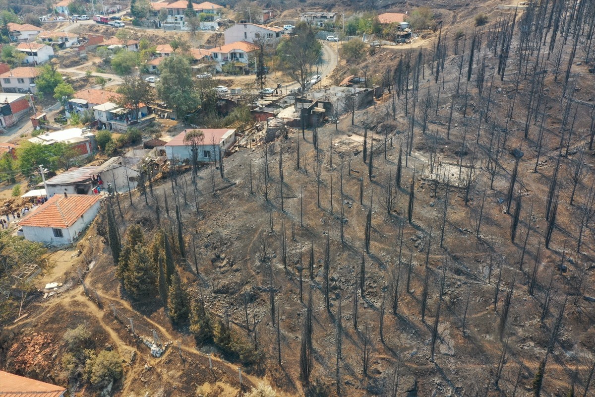 İzmir'in Karşıyaka ilçesi Yamanlar Dağı'nda çıkan yangını söndürme çalışmaları devam ediyor....