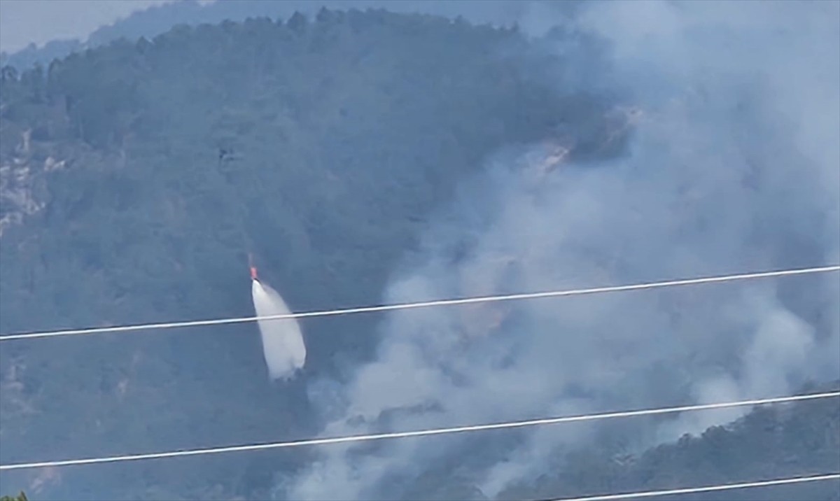 Karabük'ün Ovacık ilçesinde ormanlık alanda çıkan yangını söndürme çalışmaları 20 saattir devam...