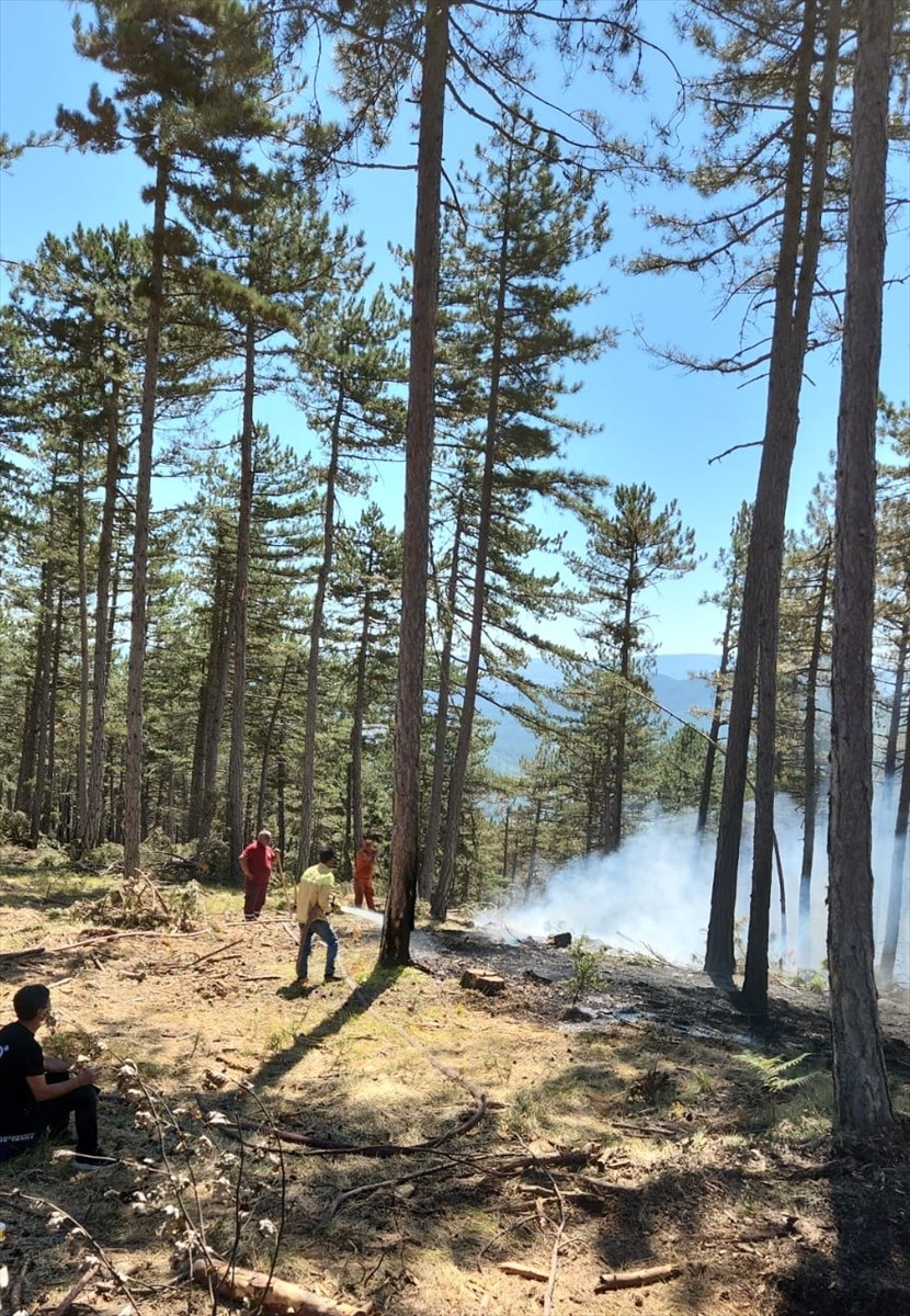 Karabük'ün Ovacık ilçesinde ormanlık alanda çıkan yangını söndürme çalışmaları 20 saattir devam...