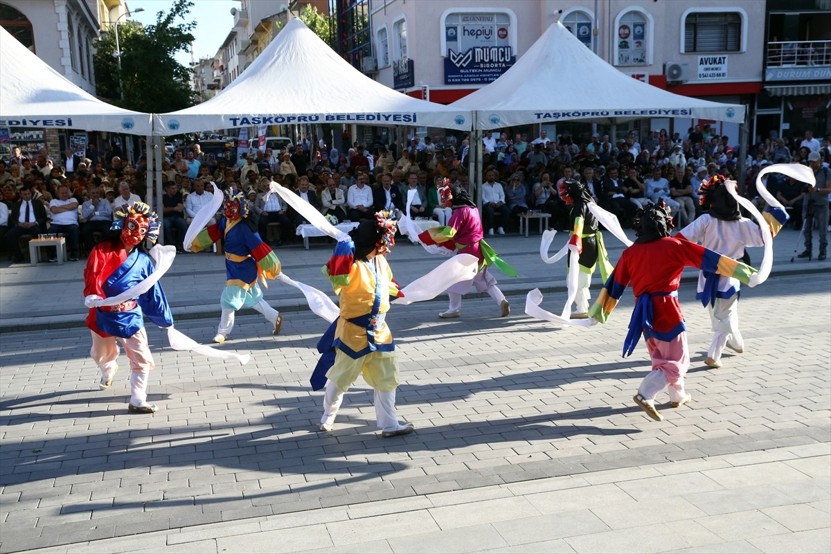 Kastamonu'nun Taşköprü ilçesinde düzenlenen toplu sünnet töreninde Güney Kore'den gelen halk...