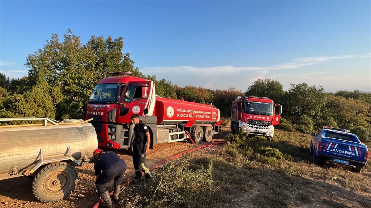 Kocaeli'nin Gebze ilçesinde ormanlık alanda çıkan yangın ekiplerin müdahalesiyle söndürüldü....