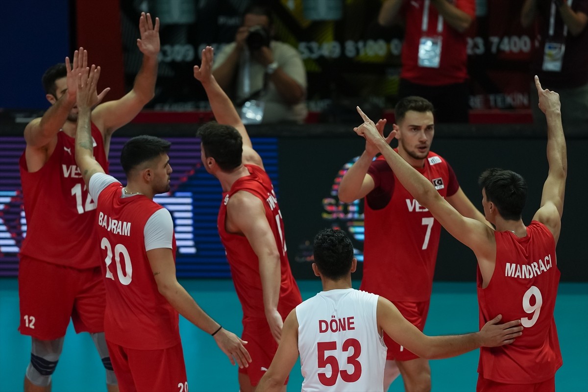 2026 Avrupa Şampiyonası Elemeleri A Grubu'ndaki ikinci maçında A Milli Erkek Voleybol Takımı ile...