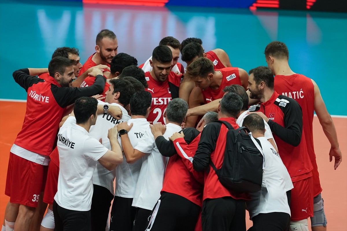 2026 Avrupa Şampiyonası Elemeleri A Grubu'ndaki ikinci maçında A Milli Erkek Voleybol Takımı ile...