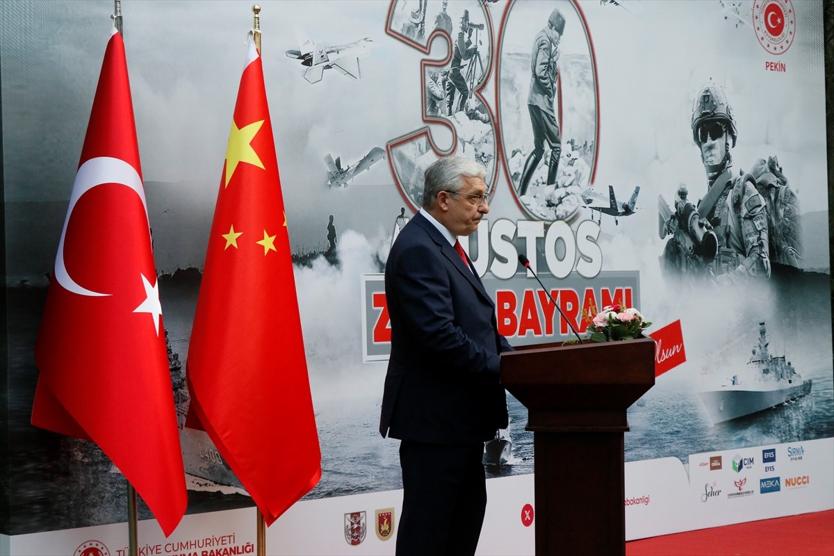 Çin'in başkenti Pekin'de, 30 Ağustos Zafer Bayramı ve Türk Silahlı Kuvvetler Günü dolayısıyla...