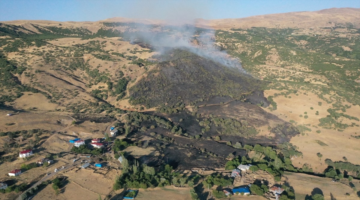 Elazığ'ın Karakoçan ilçesinde ormanlık alanda çıkan yangın kontrol altına alındı.