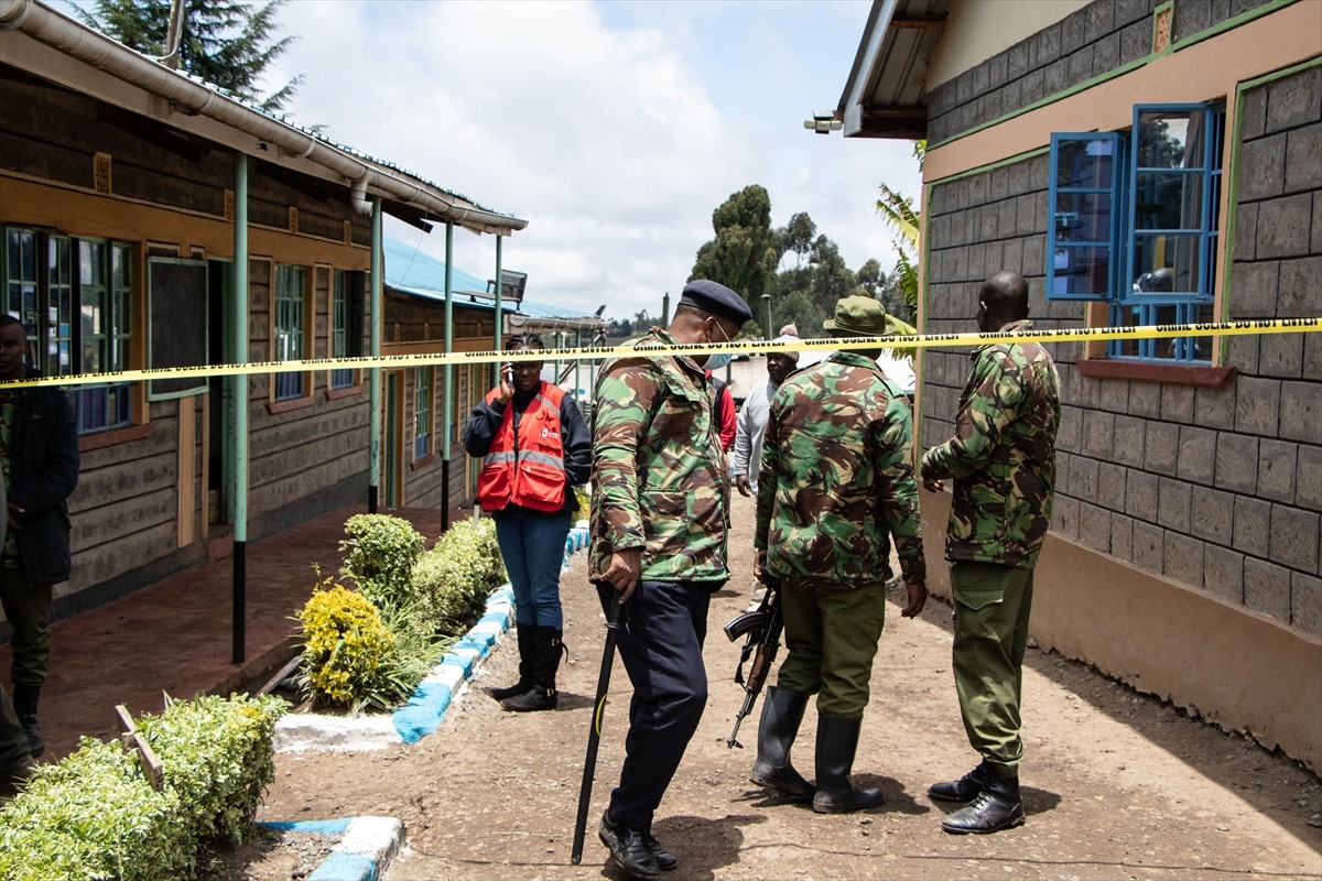 Kenya'nın başkenti Nairobi'nin yaklaşık 150 kilometre kuzeyindeki Nyeri bölgesinde bir okulda...