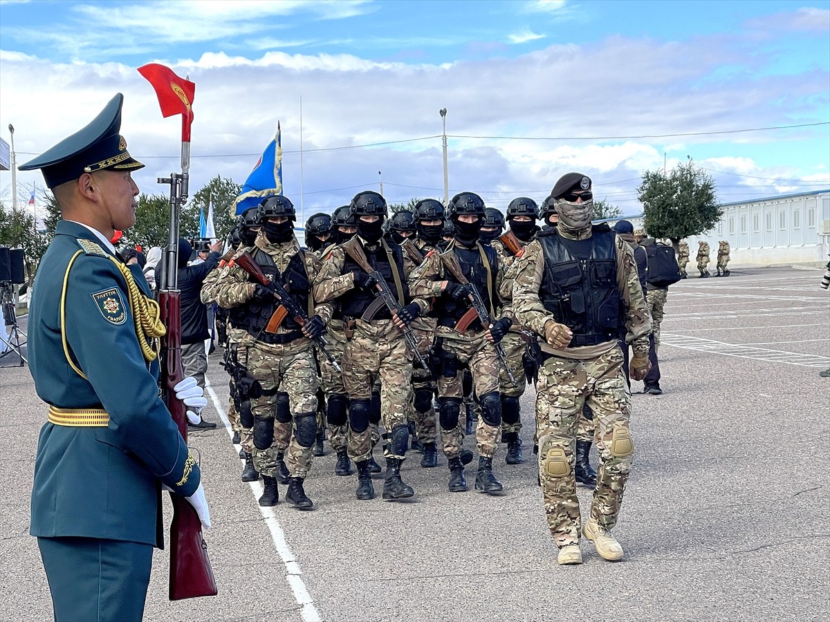 Kırgızistan'da, Kolektif Güvenlik Anlaşması Örgütü (KGAÖ) Toplu Hızlı Mukabele Kuvvetlerinin...