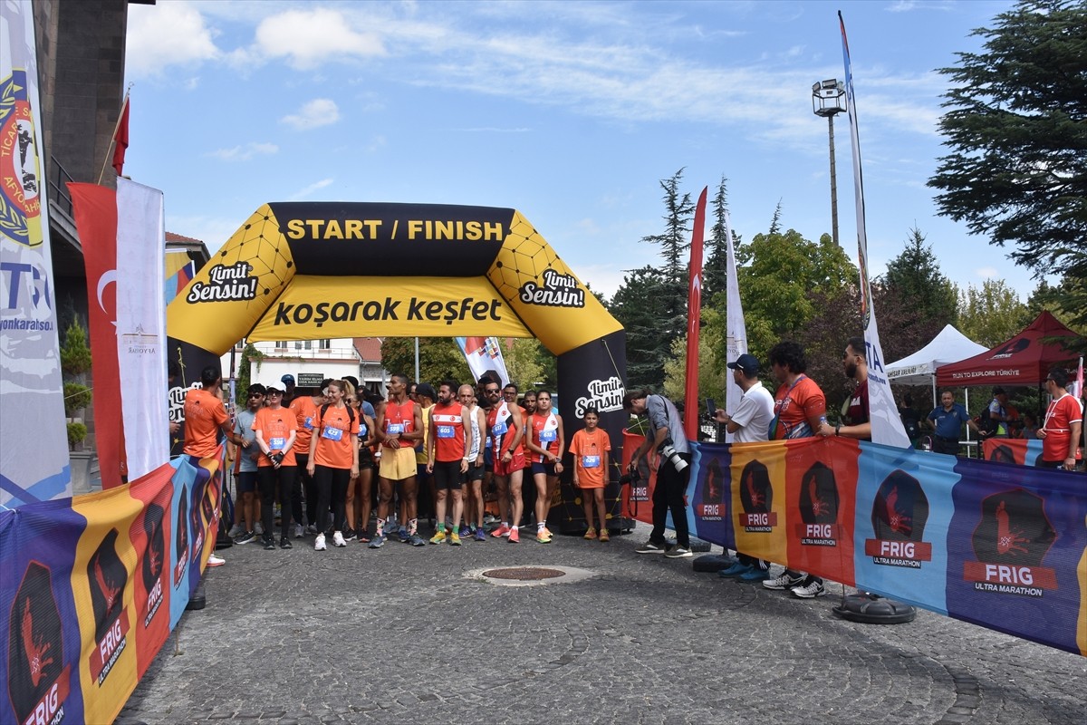 Afyonkarahisar'da düzenlenen Arnica 10. Frig Ultra Maratonu tamamlandı.