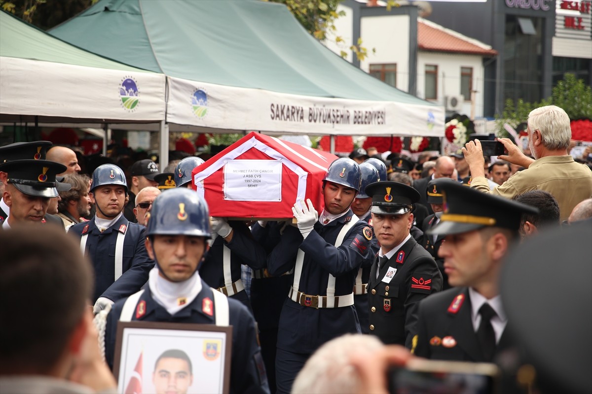 Ordu'nun Gülyalı ilçesindeki kontrol noktasında motosikletin çarpması sonucu şehit düşen Jandarma...