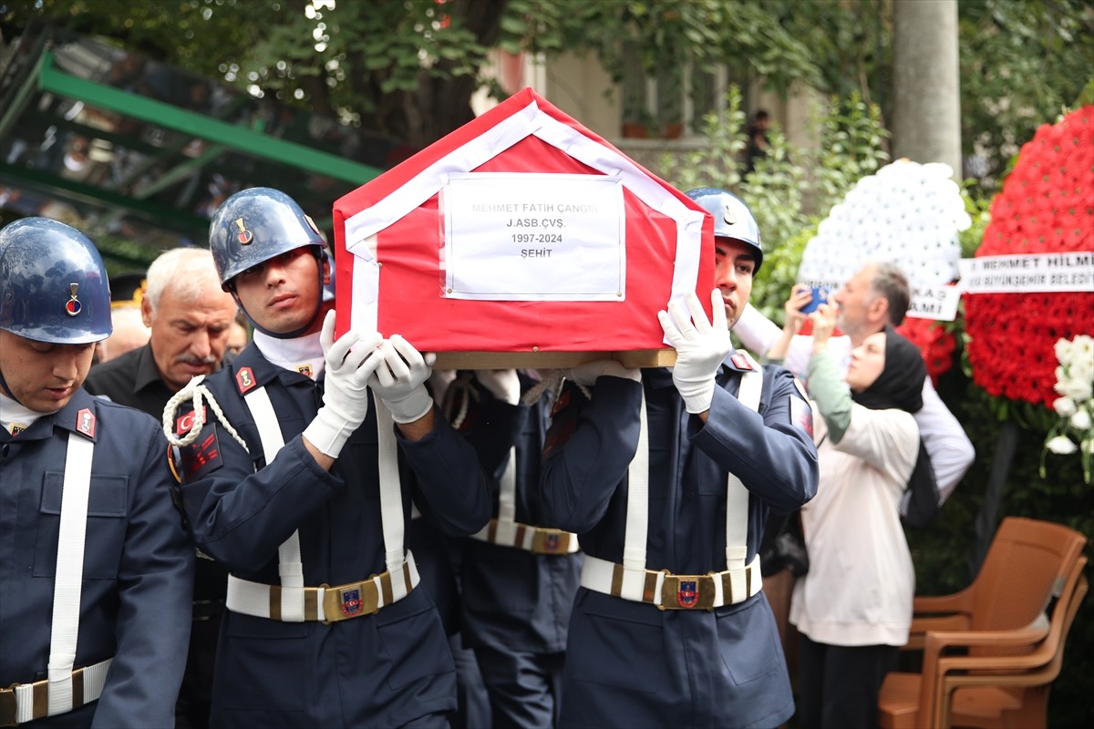 Ordu'nun Gülyalı ilçesindeki kontrol noktasında motosikletin çarpması sonucu şehit düşen Jandarma...