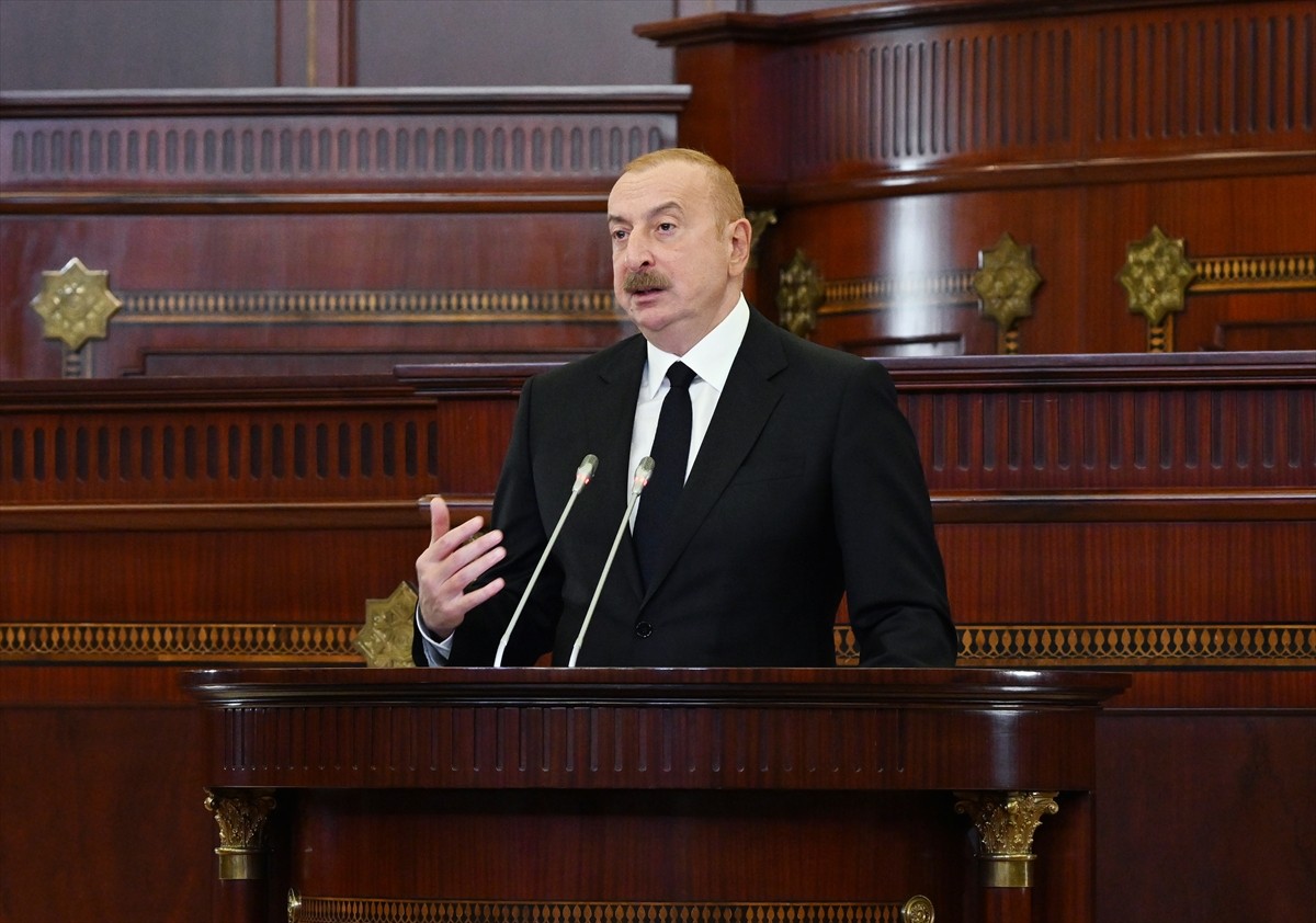 Azerbaycan Cumhurbaşkanı İlham Aliyev, 7. Dönem Azerbaycan Milli Meclisinin ilk oturumuna...