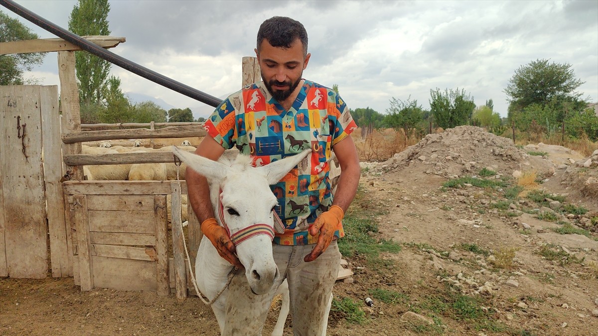 Kahramanmaraş'ın Elbistan ilçesinde nalbantlık yapan Kenan Kaya, kendi tasarladığı seyyar sistemle...