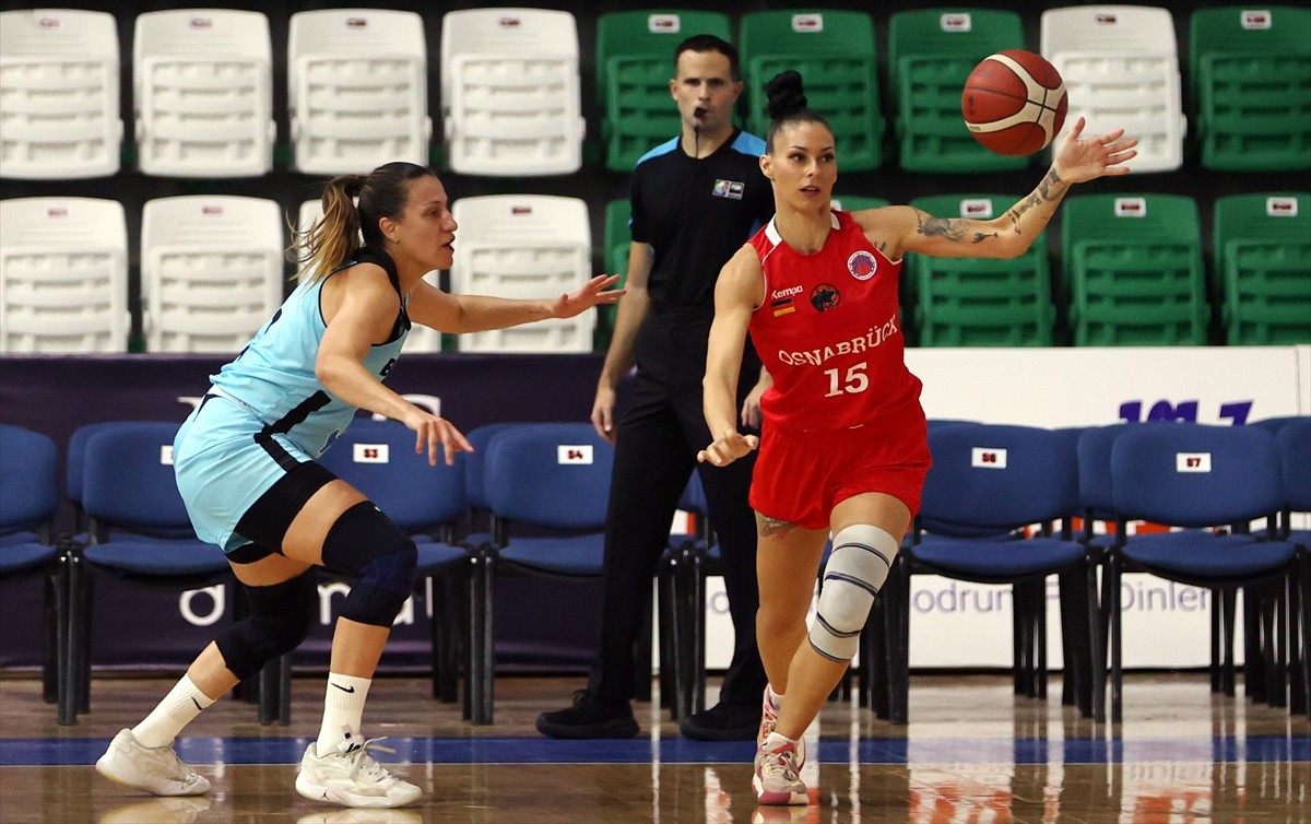 Basketbol FIBA Kadınlar Avrupa Kupası'nın ön eleme turu rövanşında YTR Gayrimenkul Bodrum...