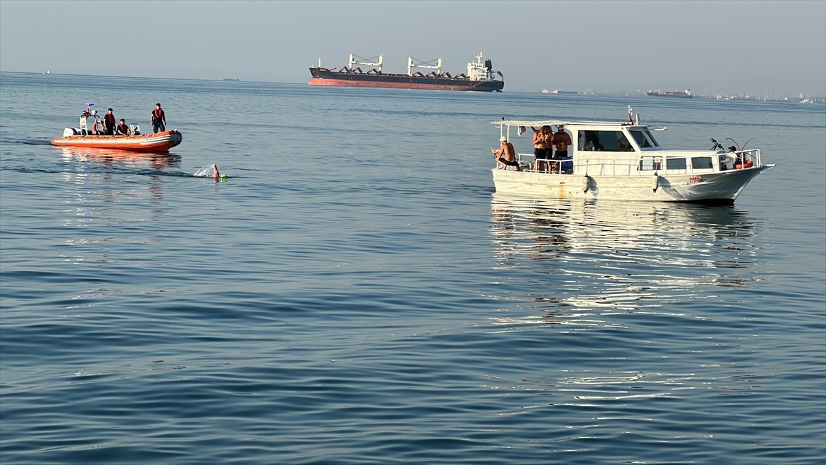 4. İskenderun Körfezi Açık Deniz Yüzme Maratonu, Hatay'ın İskenderun’da tamamlandı. Adana'nın...