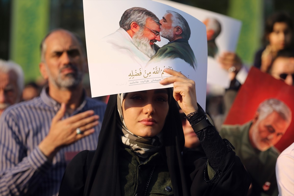 İran'ın başkenti Tahran'da İsrail'in Filistin ve Lübnan'a saldırılarını protesto ve Hizbullah ve...